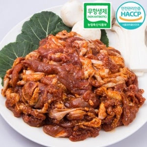 청계식품 무항생제 양념 오리 주물럭 오리불고기 500g