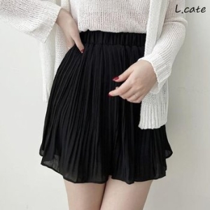 엘케이트 여성 미니 스커트 LDK026 밴딩 플레어 주름 WFD5BB5_이미지