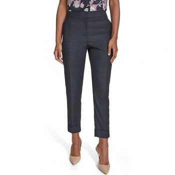 캘빈클라인 우먼 Rolled 커프 팬츠 네이비 멀티 24215733 997073_이미지