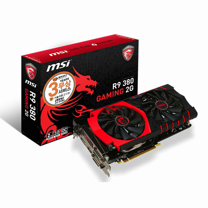 MSI 라데온 R9 380 OC D5 2GB 트윈 프로져 5 게이밍