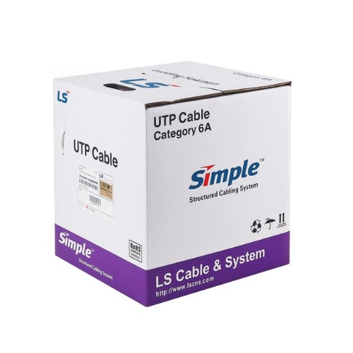 LS전선 UTP-A-C6G-E1VL-M CAT.6A UTP 그레이 랜케이블 박스 (300m)_이미지