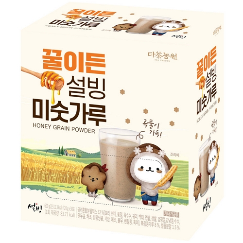 다농원 꿀이든 설빙 미숫가루 20g 30개입 (6개)_이미지