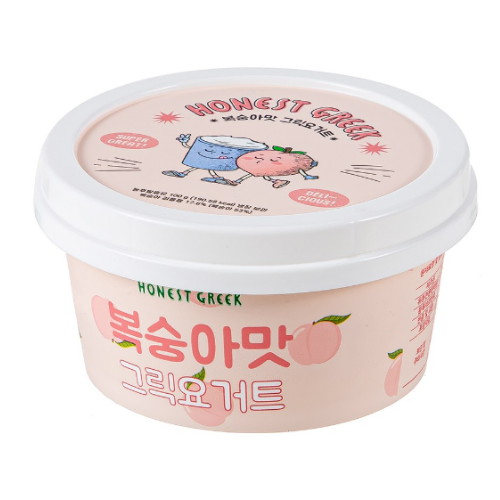 어니스트그릭 복숭아맛 그릭요거트 100g