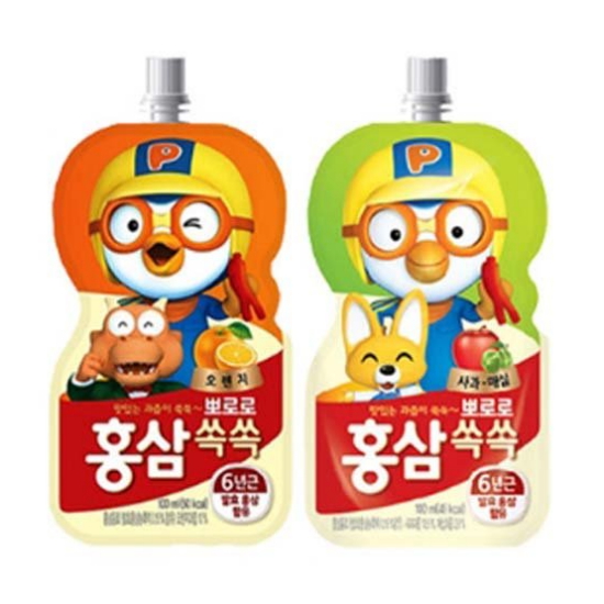 팔도 뽀로로 홍삼쏙쏙 사과매실 10개입+오렌지 10개입_이미지