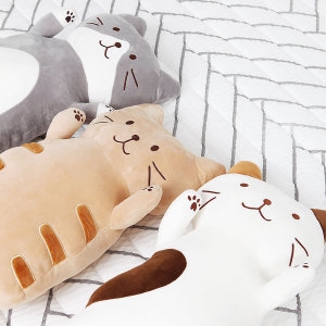 고양이 인형 낮잠 베개