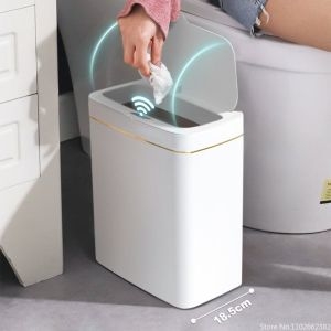 삼성전자 스마트 센서 쓰레기통 방수 좁은 솔기 자동 주방 화장실 침실용 15L 18L