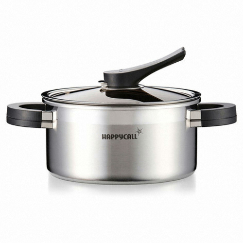 해피콜 넘침방지 통3중 스테인레스 양수냄비 [18cm]