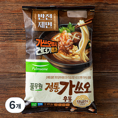 풀무원 반전제면 정통 가쓰오우동 471.6g (6개)_이미지