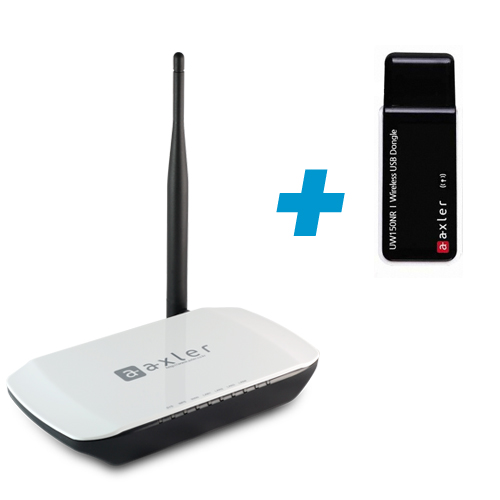 파테크 Axler R104T 공유기 패키지 (+ UW150NR USB 2.0 무선랜카드)_이미지