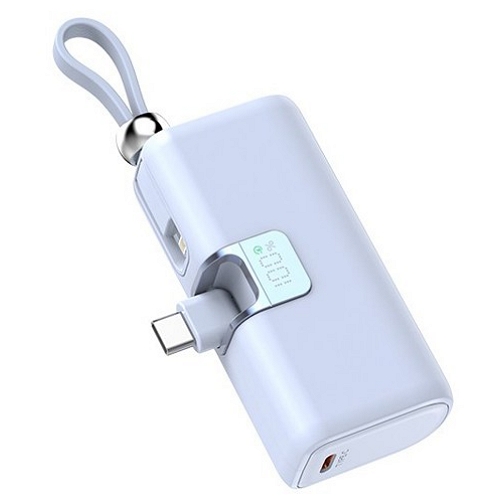 THOUSTA PD 22.5W 캡슐형 도킹 미니 2in1 보조배터리 Q8 5000mAh
