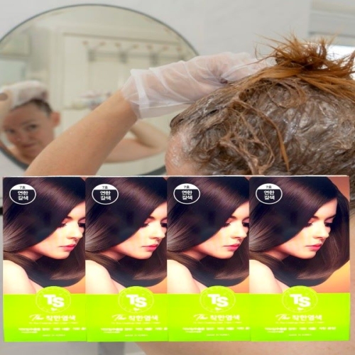 TS트릴리온 TS TS 더 착한 염색 120g (4개)