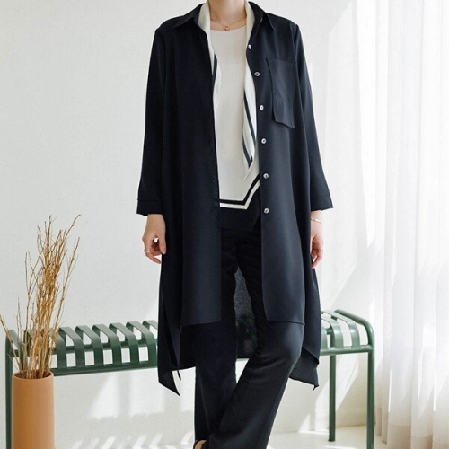 데드라 엄마옷 OUD1060_DO 루이든롱카라자켓 50대 여성의류