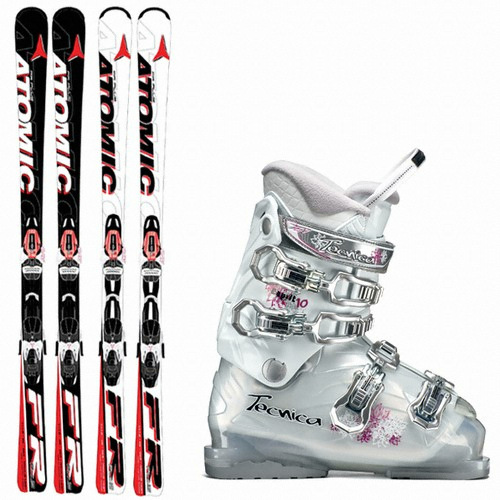 아토믹 여성용 올라운드 카빙 스키 세트 (테크니카 ESPRIT 10)