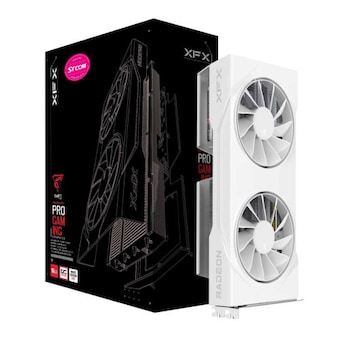 <b>XFX</b> 라데온 RX 9060 XT SWIFT DUAL WHITE OC D6 16GB