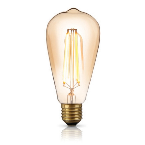 씨티오 LED COB ST64 엔틱 에디슨전구 전구색 5W (5개)