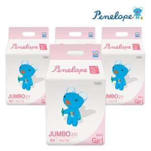 씬씬씬 플러스 팬티기저귀 점보 여아용 21매x4팩