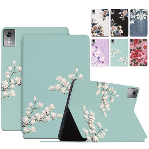 아이디어탭 프로 12.7 플라워 프린팅 플립 가죽 케이스