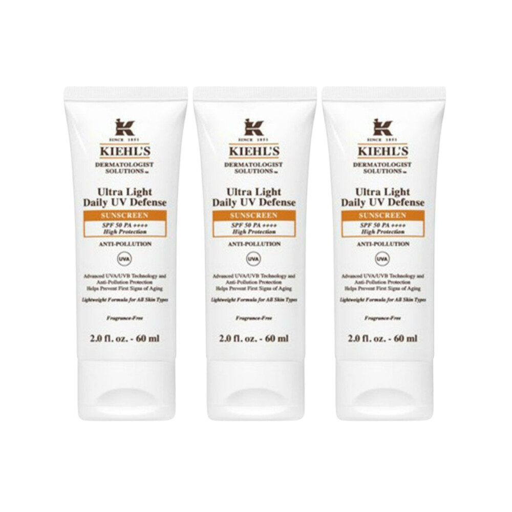 키엘 울트라 라이트 데일리 UV 디펜스 선스크린 60ml (3개)_이미지