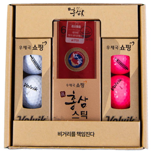 우체국쇼핑 진 굿샷홍삼 볼빅 6구세트 (1개)