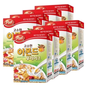 동서식품 포스트 고소한 아몬드 후레이크 620g (8개)_이미지