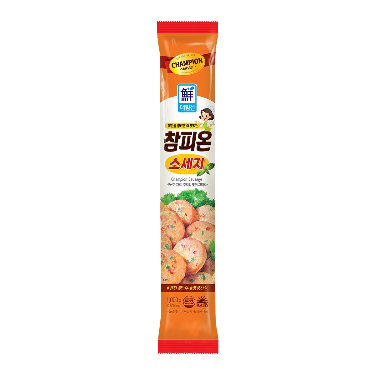 사조대림 대림선 참피온 소세지 1kg (12개)_이미지