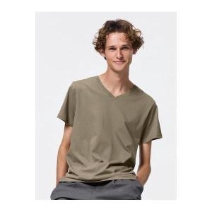 지유 GU 코튼 컬러 V 넥 T 12867537