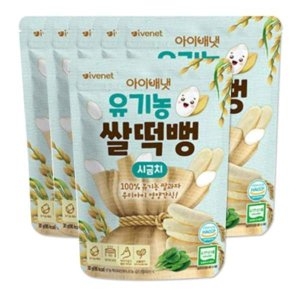 아이배냇 유기농 쌀떡뻥 시금치 30g (6개)_이미지