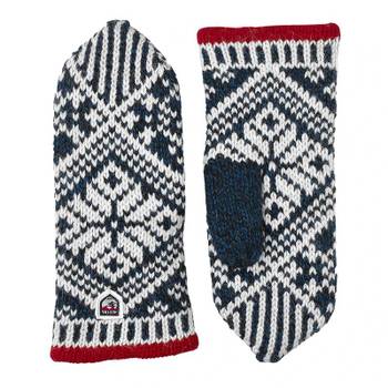 오프화이트 Hestra Nordic 울 Mitt Glove 미디엄 블루 63921260020 984304