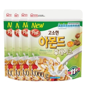 동서식품 포스트 고소한 아몬드 후레이크 1kg (4개)_이미지