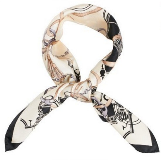 엘르 마차라인 실크 미니스카프 SE831S301