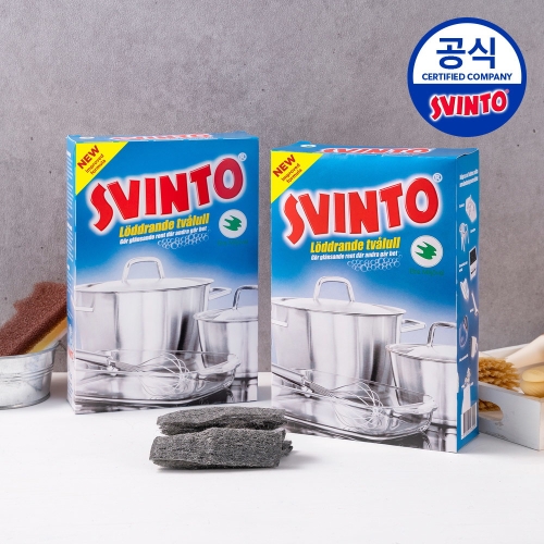 스빈또 NEW 스웨덴 국민 스틸울 수세미 200g 2개_이미지