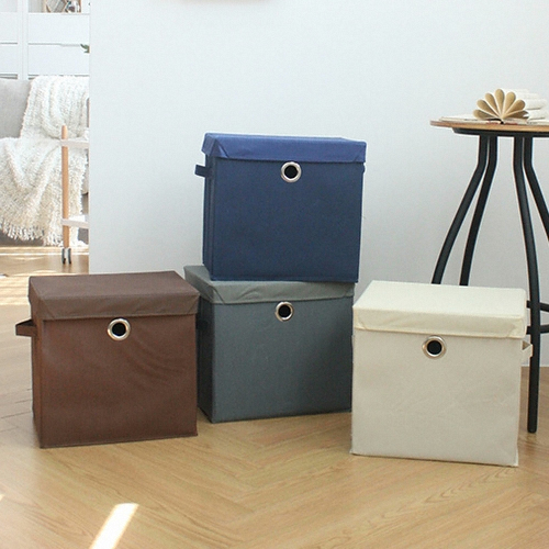 가쯔 ㅤ큐브 공간박스 + 뚜껑 (4개)_이미지