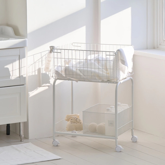 썸띵 수납 트롤리 이동식 선반