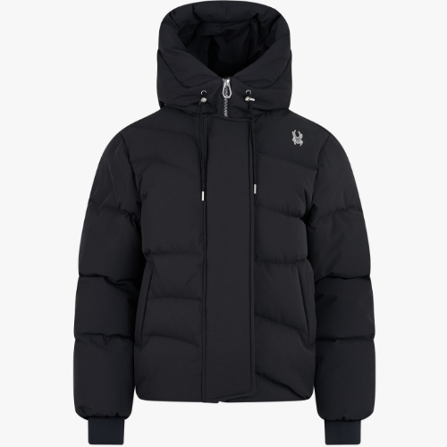 2L 후드 다운 자켓 SPKWCNDJ353W-BLK