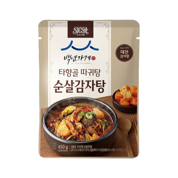 롯데웰푸드 식사이론 타향골 따귀탕 순살감자탕 450g [4개]