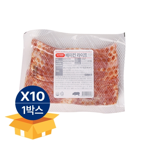 에쓰푸드 베이컨 라이트 저염 1kg (10개)_이미지