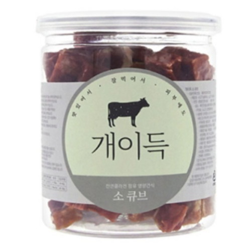 더케이펫 개이득 소 큐브 200g (1개)