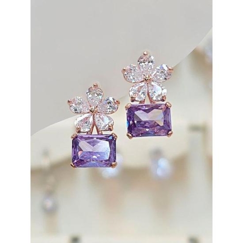 볼라레 세이브존03 플로라 바이올렛 은침귀걸이 AQSSS1909A_이미지