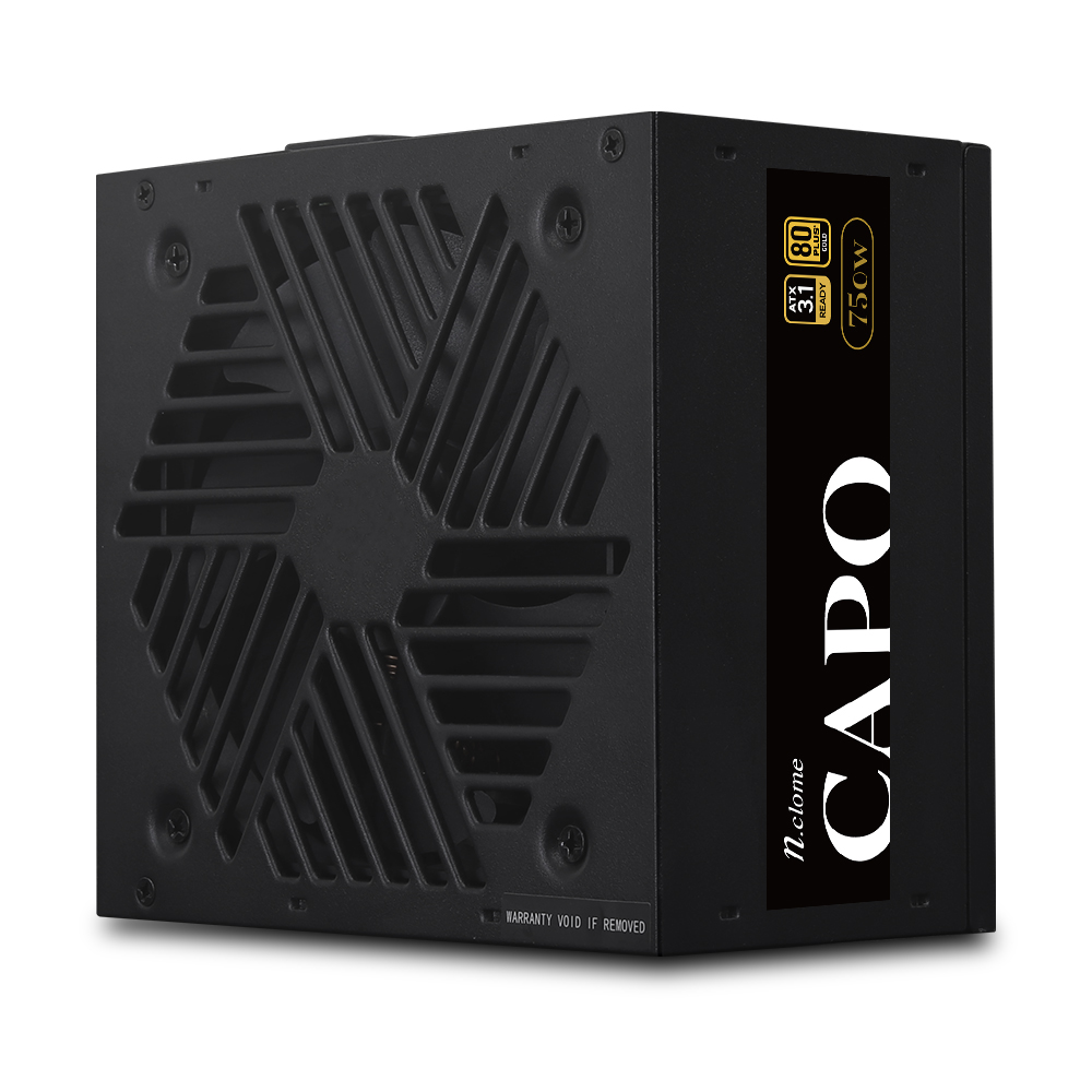 엔클롬 CAPO 750W 80PLUS골드 풀모듈러 ATX3.1 블랙_이미지