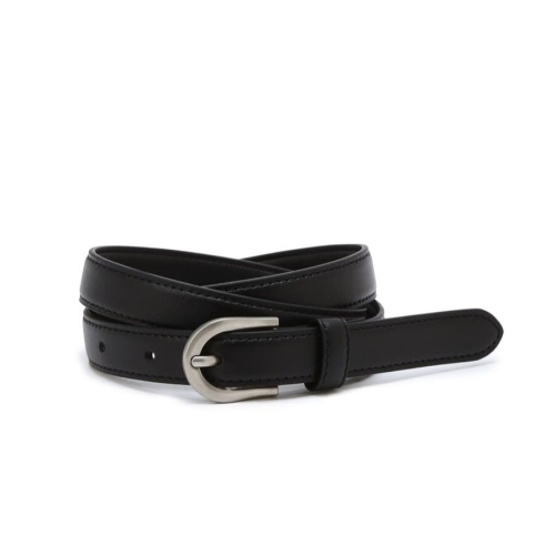 질스튜어트 여성 20mm 블랙 소가죽 슬림 여성벨트 JABE5F110BK