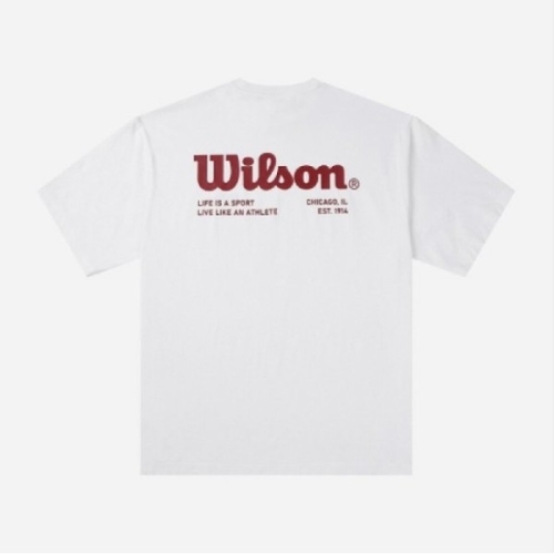 윌슨 반팔티 LQC W251001NTS32-WHT 퓨어드라이 오버핏 티셔츠