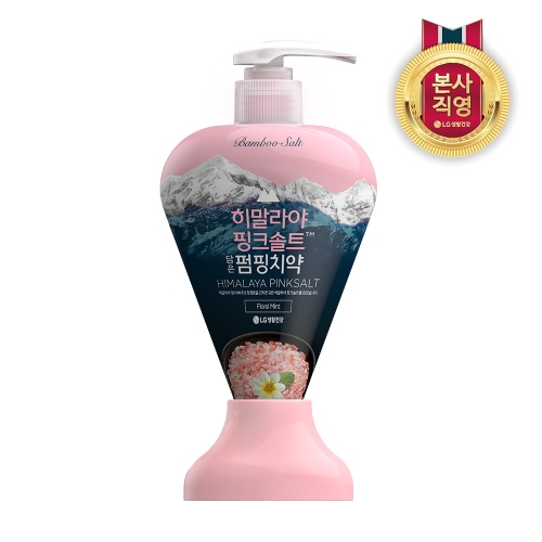 LG생활건강 페리오 히말라야 핑크솔트 담은 펌핑치약 플로럴민트 285g (4개)