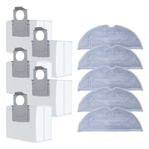 로보락 S7 MaxV Ultra, S8 Plus 호환 더스트백 + 물걸레 세트_이미지