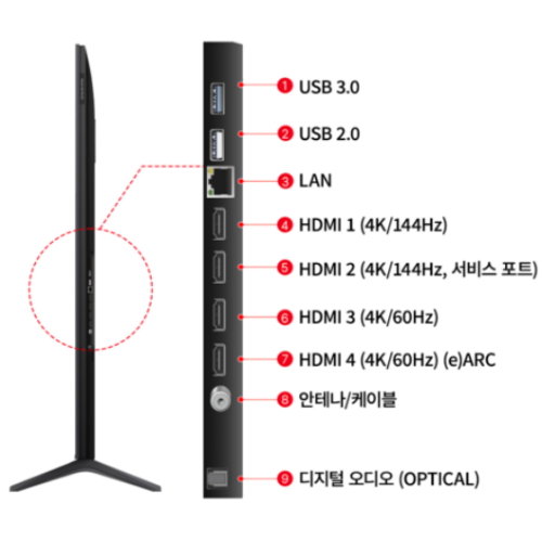 TCL 아이팔콘 55U95A (무타공 벽걸이)_이미지