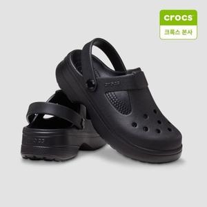 크록스 크록스키즈 클래식 메리제인 클로그 키즈 블랙 (210615-001)