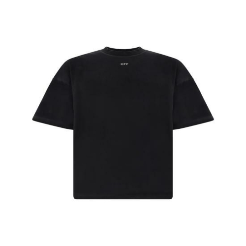 반팔 티셔츠 OMAA161S24JER007 1001 BLACK