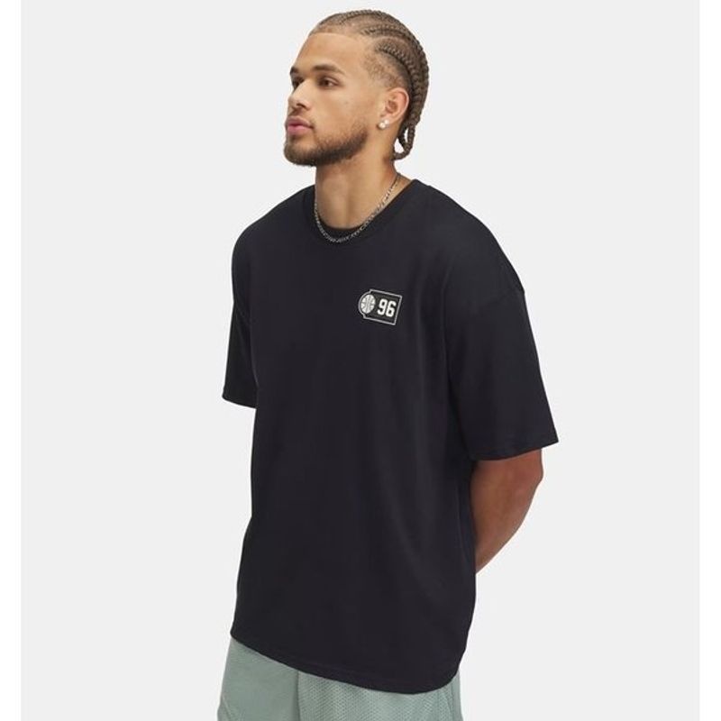 언더아머 헤비웨이트 ?스 코트사이드 반팔 1390191-001_이미지