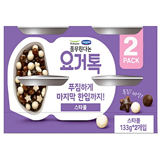 풀무원다논 요거톡 스타볼 133g (2개)