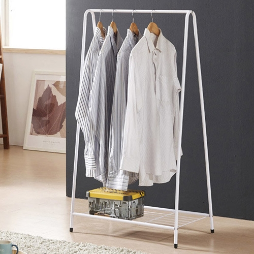 파인콘 트레벨 수납 1단 사다리 고정행거_이미지