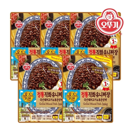 오뚜기 오즈키친 정통 직화 유니짜장 180g (5개)_이미지